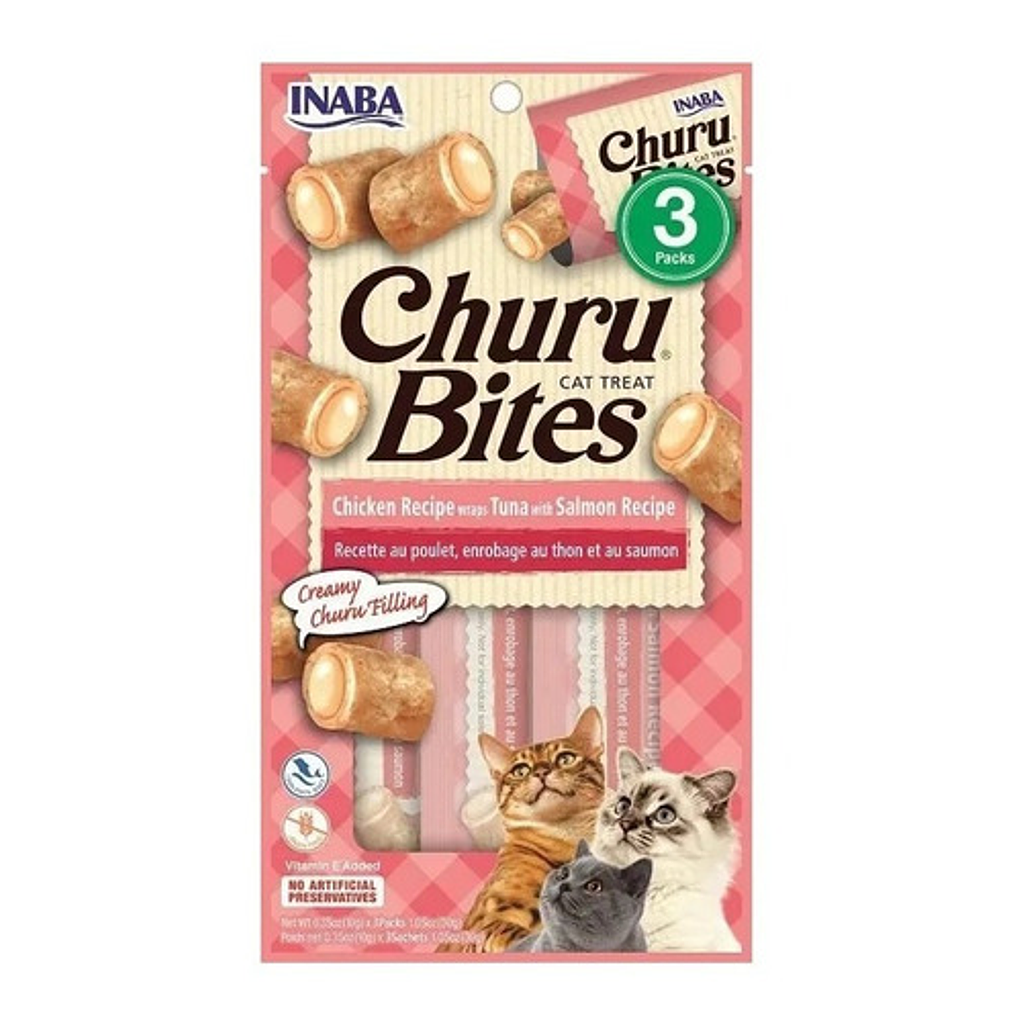 Churu Bites Wraps de Atún con Salmón Inaba