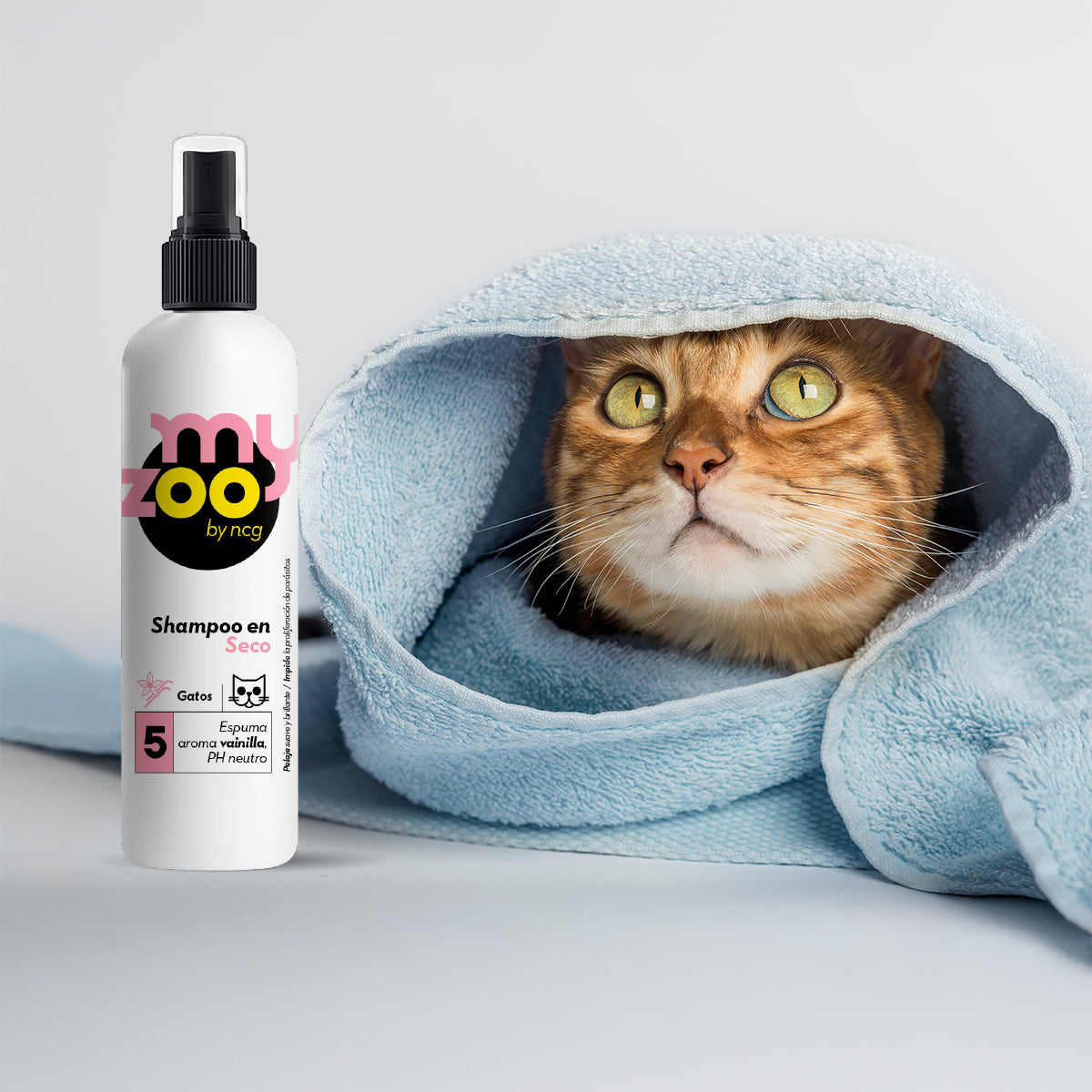 Myzoo Shampoo para Gato en Seco Espuma Vainilla