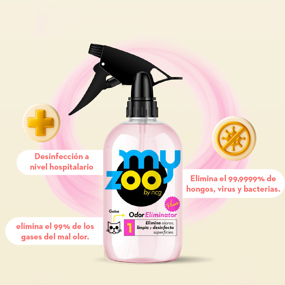 My Zoo Odor Eliminator Plus Gato 500cc