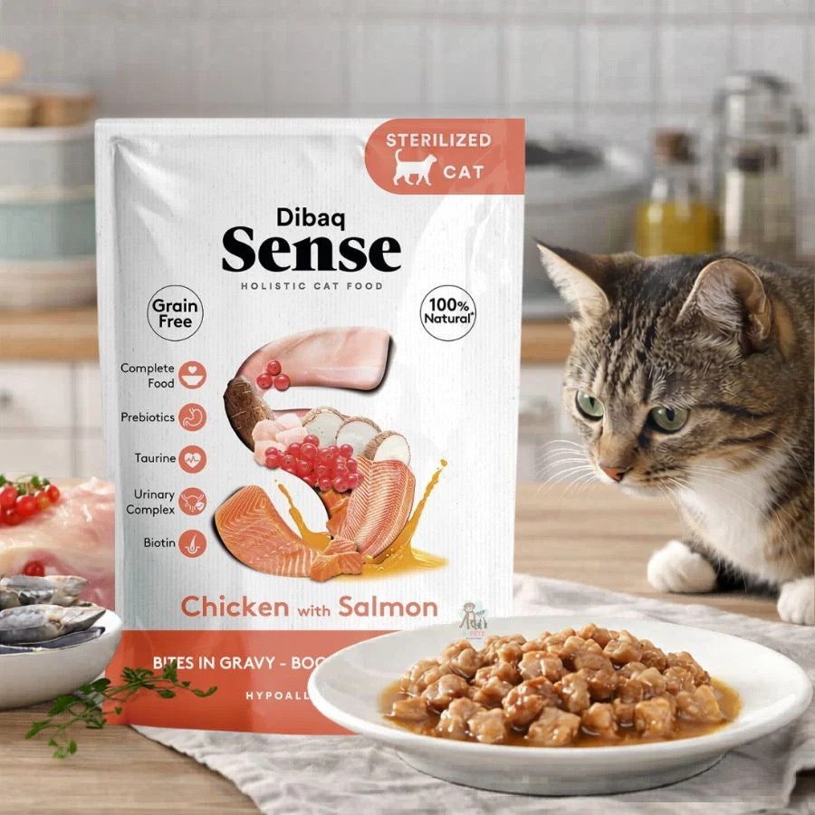 SENSE BOCADITOS en salsa de pollo con salmón
