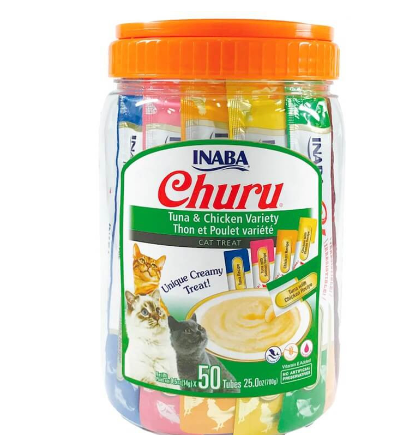Inaba Churu Variedades de Atún y Pollo 50 tubos