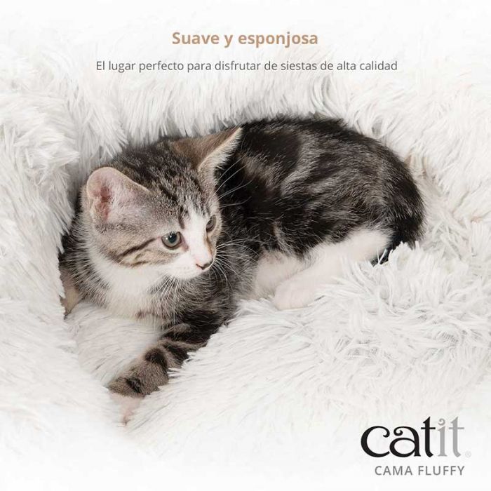CAMA MULLIDA PARA GATOS CATIT GRIS