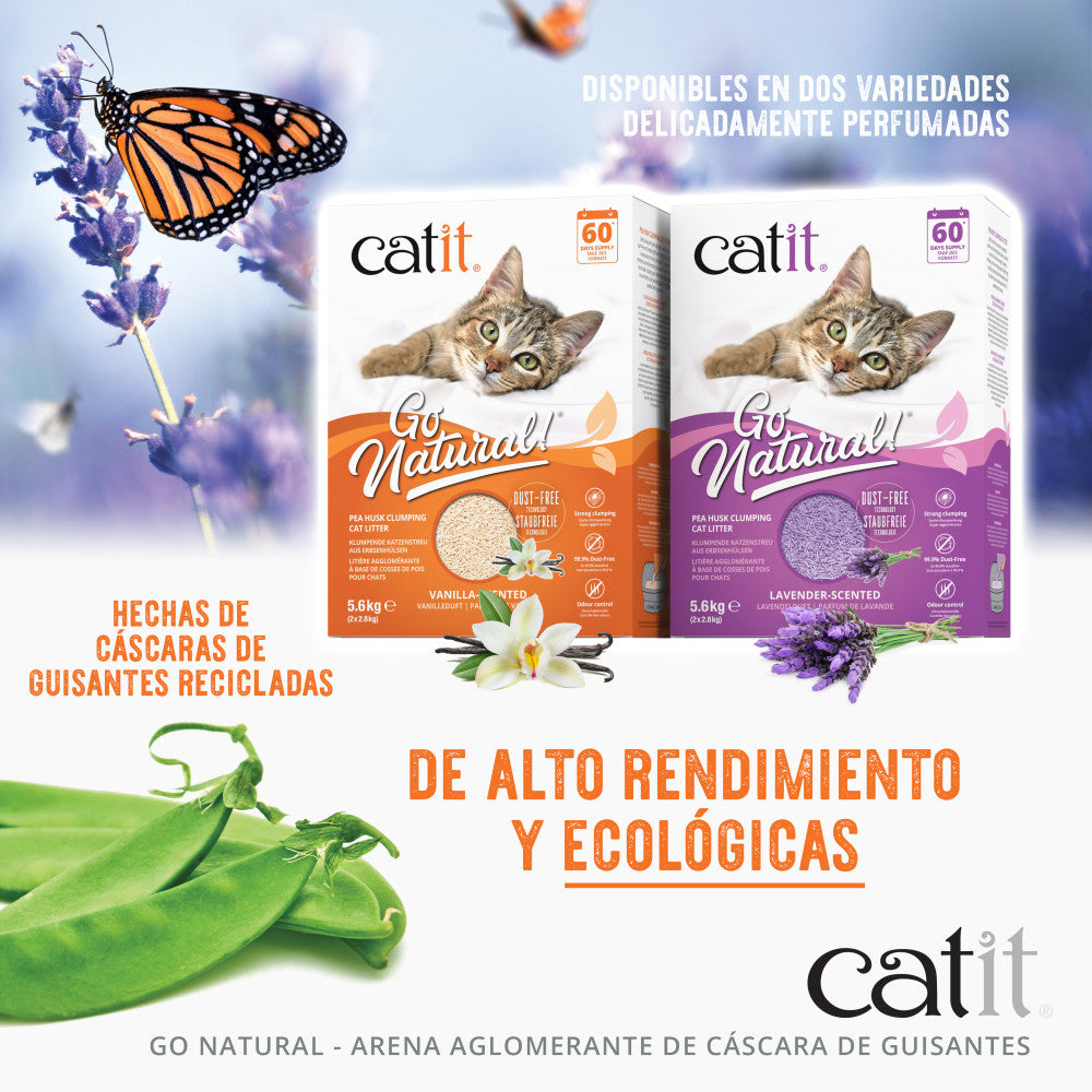 Arena Biodegradable y Aglomerante Catit Go Natural