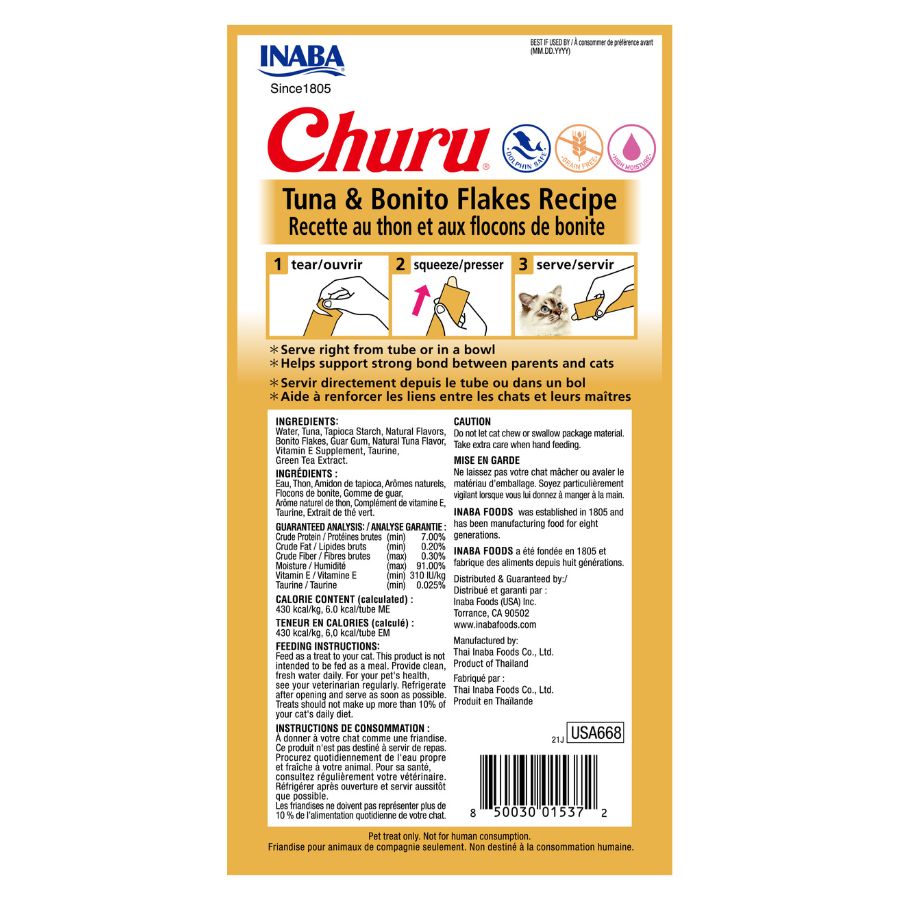 Churu para gatos atún/bonito 56 GR