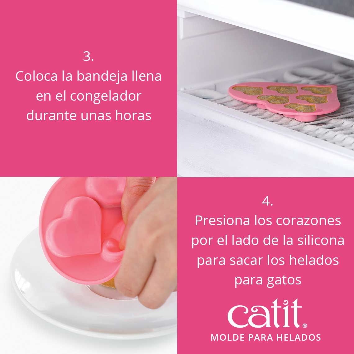 COMEDERO- HIELERA CREAMY DE SILICONA CATIT