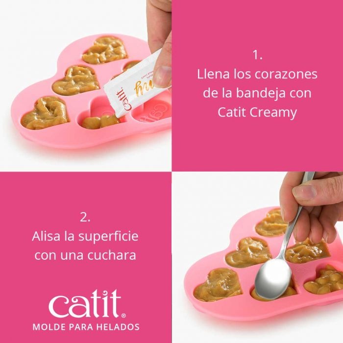 COMEDERO- HIELERA CREAMY DE SILICONA CATIT