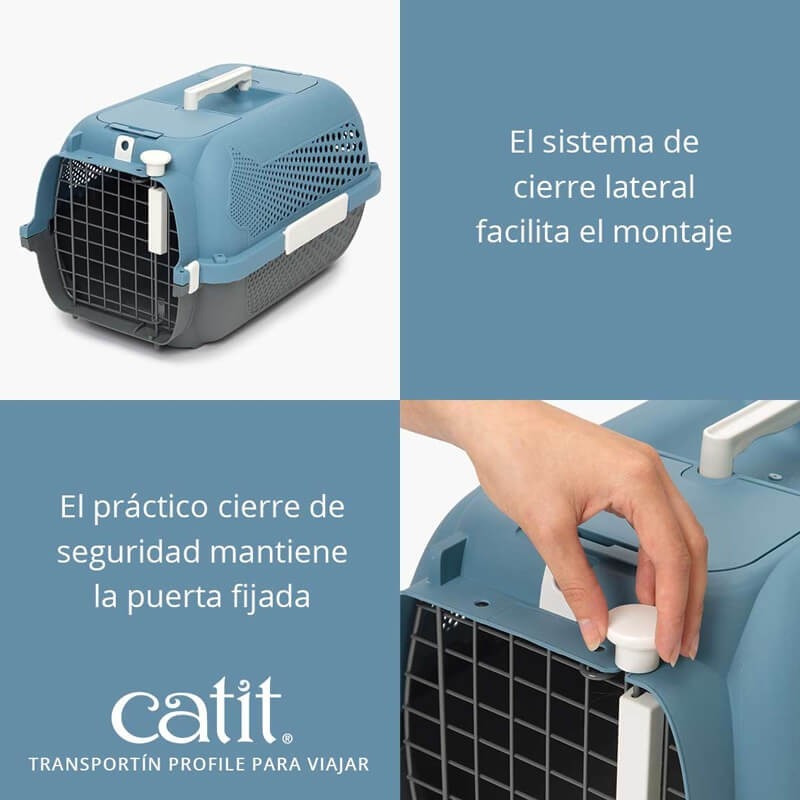 JAULA DE TRANSPORTE CATIT CEREZA/TURQUESA